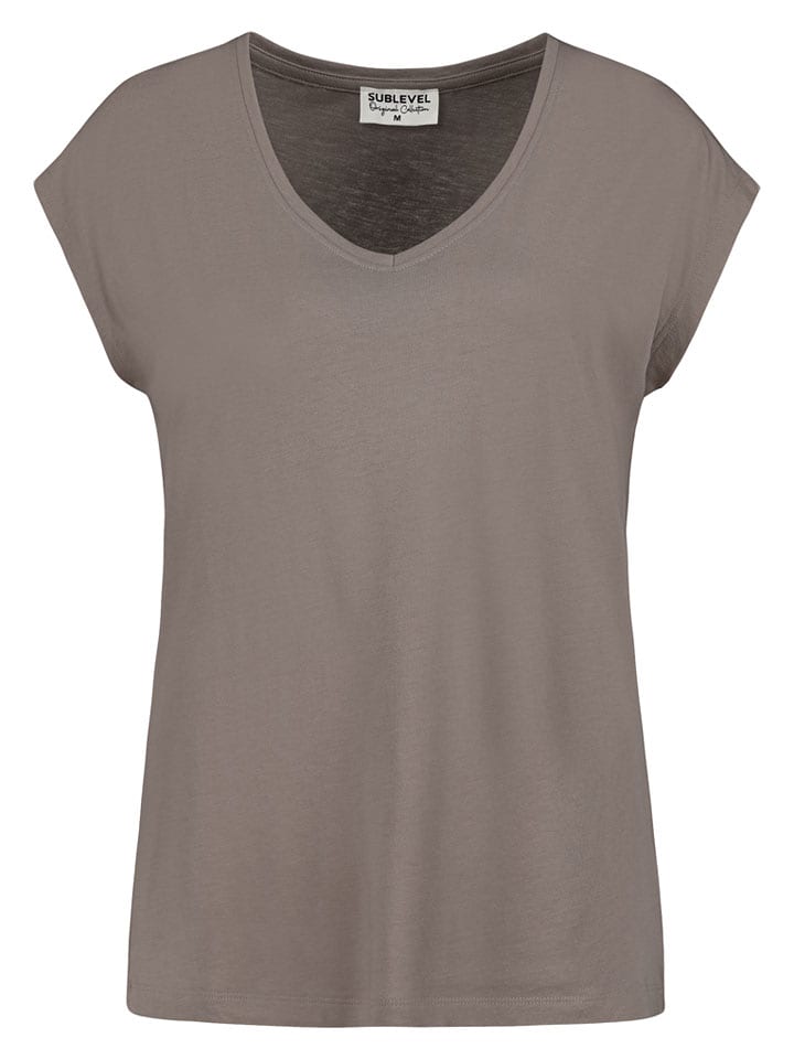Sublevel Koszulka w kolorze beżowym rozmiar: S