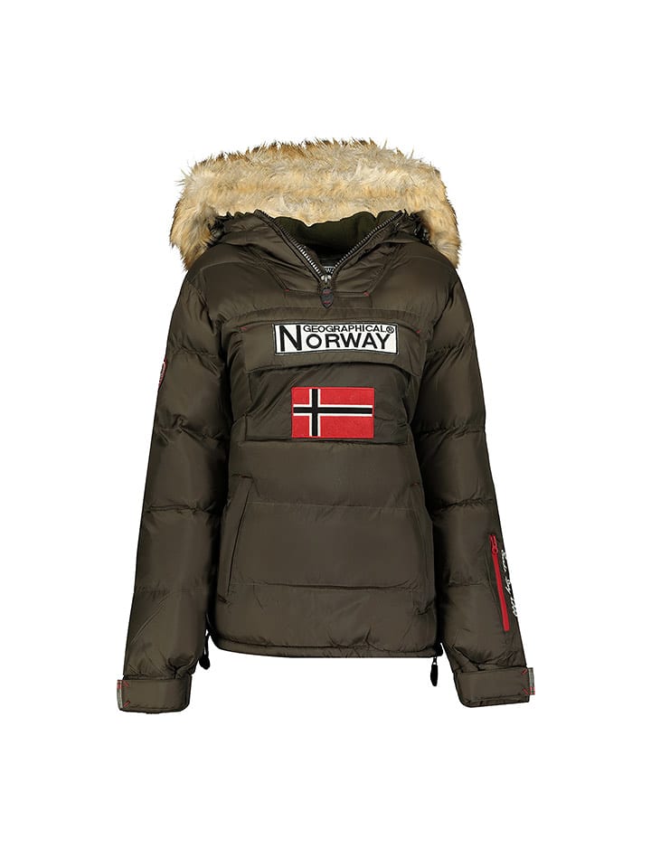 Geographical Norway Parka "Belancolie" w kolorze khaki rozmiar: 152