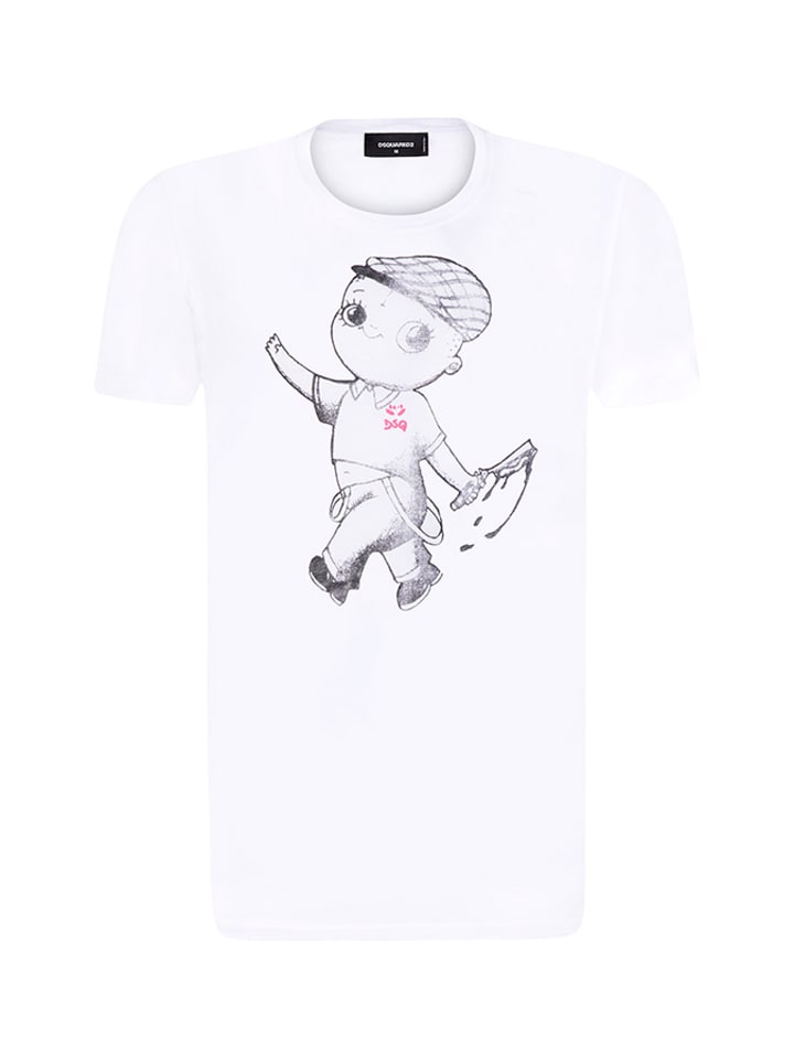 Dsquared² Koszulka w kolorze białym rozmiar: XXL