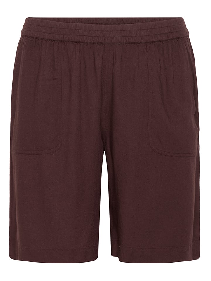 KAFFE curve Szorty w kolorze brązowym rozmiar: 44