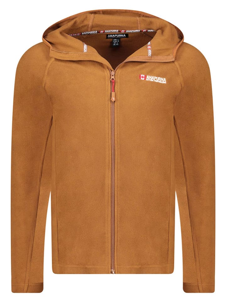 ANAPURNA Kurtka polarowa "Tugoodana" w kolorze jasnobrązowym rozmiar: L