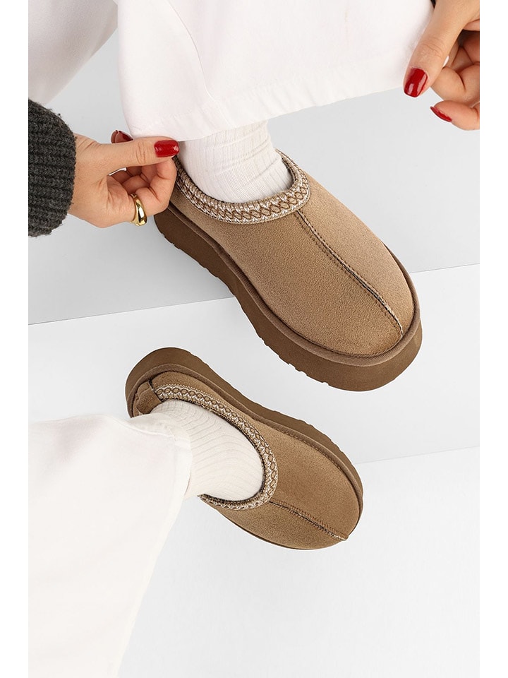 trendyol Botki w kolorze jasnobrązowym rozmiar: 38