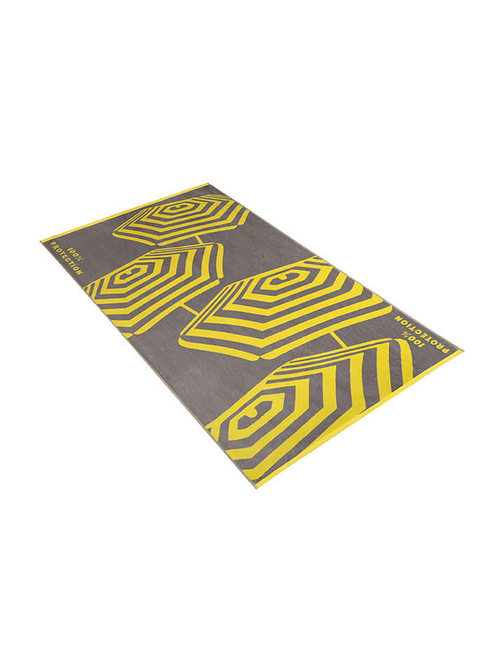 Vossen Ręcznik plażowy "Crazy Sunshade" w kolorze szarym rozmiar: 100x180 cm