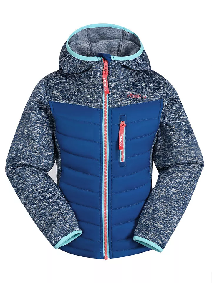 Peek U Kurtka hybrydowa "Apple" w kolorze niebiesko-turkusowym rozmiar: 116