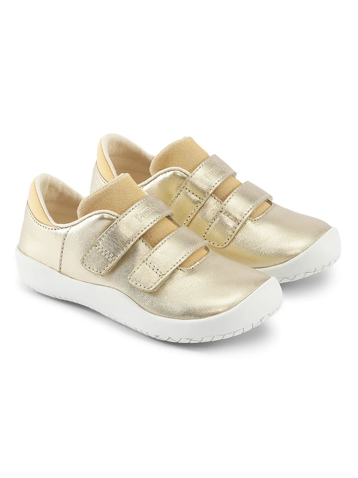 Bundgaard Skórzane sneakersy "Benjamin Strap" w kolorze złotym rozmiar: 32