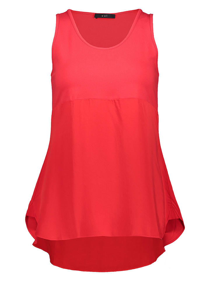 Oui Top w kolorze czerwonym rozmiar: 34