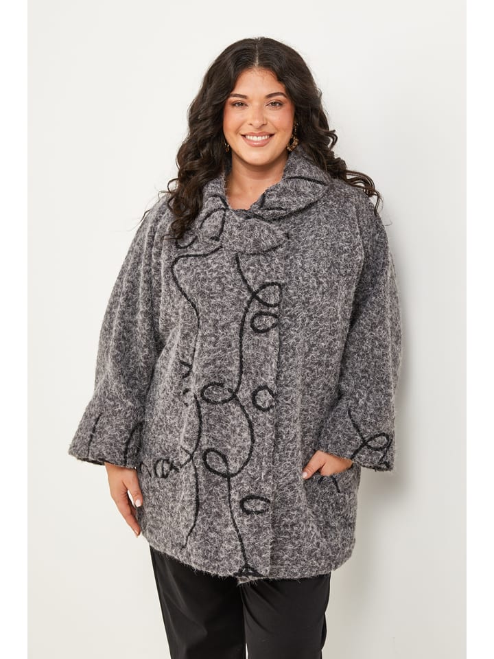 Curvy Lady Płaszcz przejściowy w kolorze szarym rozmiar: 44/46