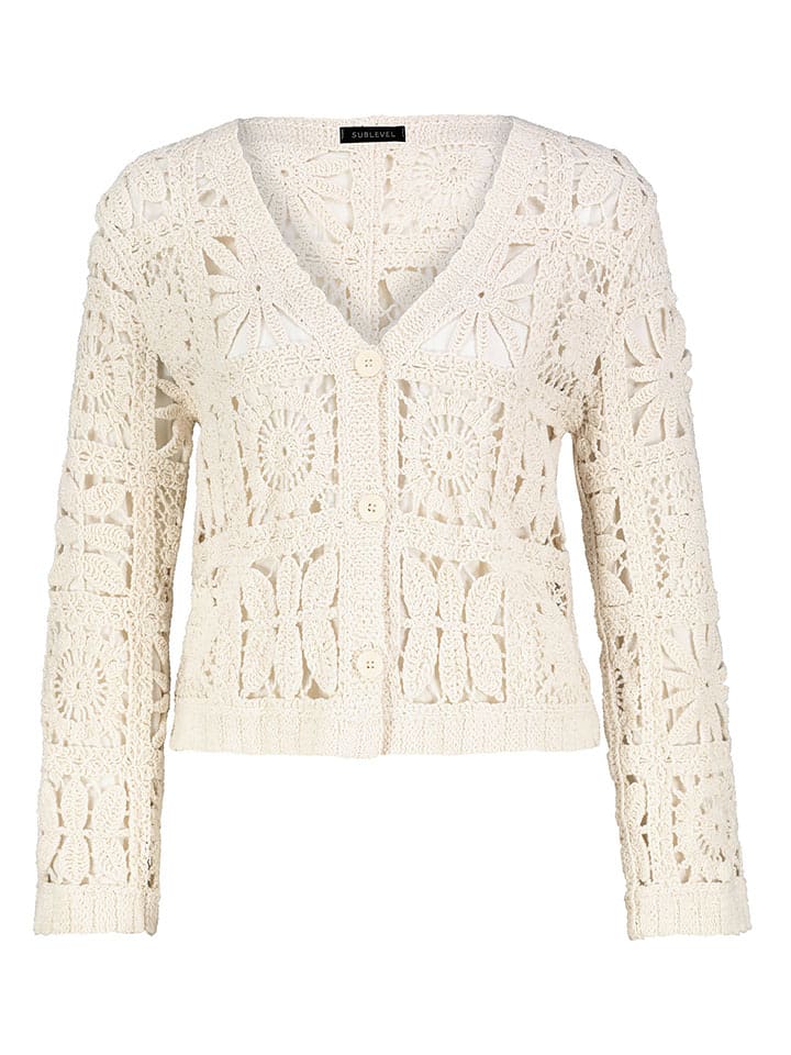 Sublevel Kardigan w kolorze kremowym rozmiar: onesize
