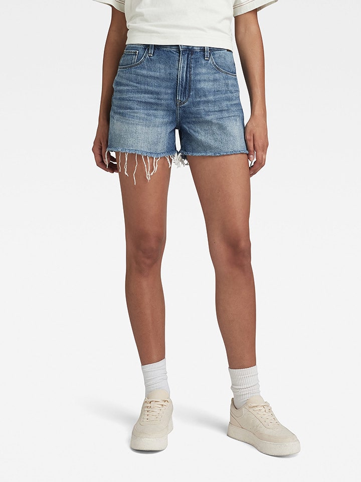 G-Star Szorty dżinsowe w kolorze niebieskim rozmiar: W32