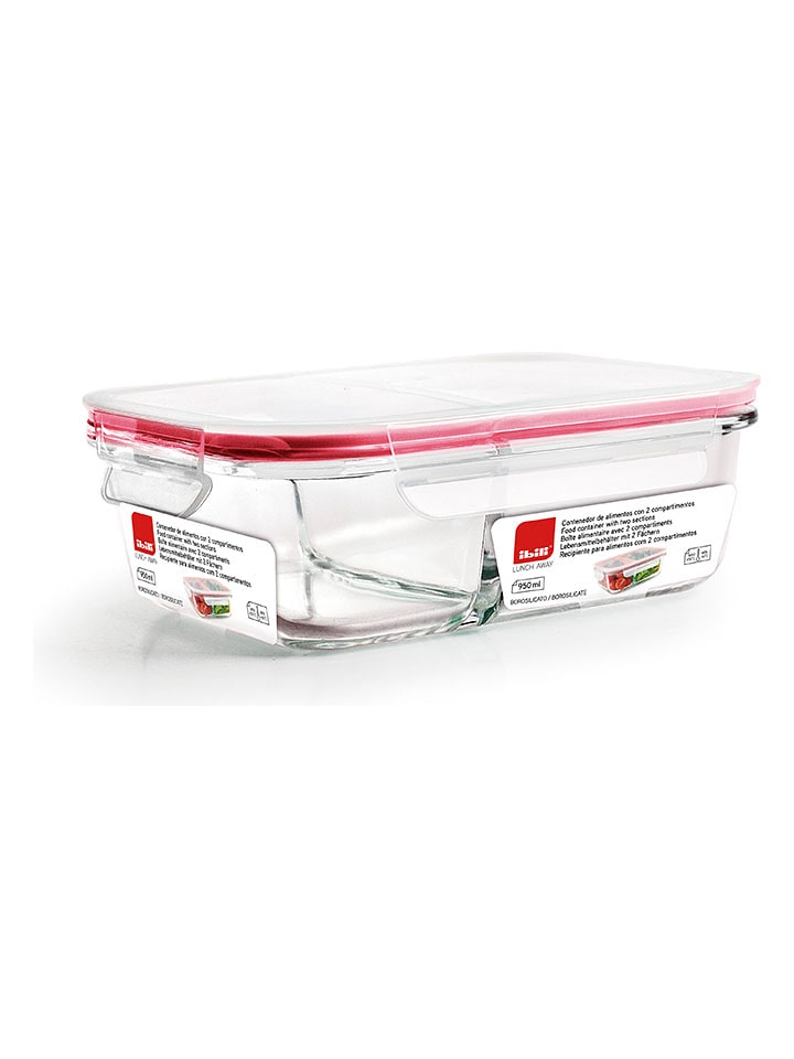 Ibili Pojemnik w kolorze czerwonym - 950 ml rozmiar: onesize