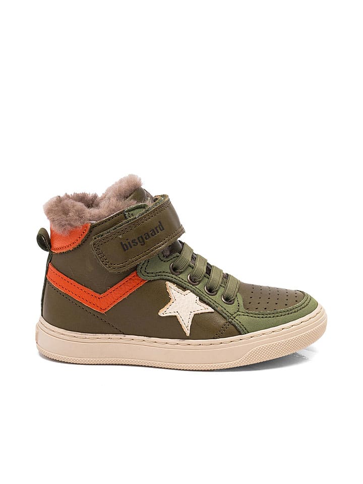 bisgaard Skórzane sneakersy "Isak" w kolorze khaki rozmiar: 34
