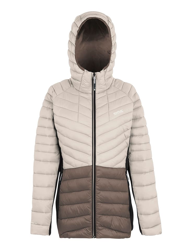 Regatta Kurtka hybrydowa "Leedre" w kolorze kremowym rozmiar: 34