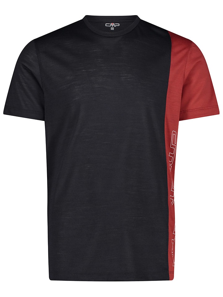 CMP Koszulka funkcyjna w kolorze czarno-czerwonym rozmiar: 46