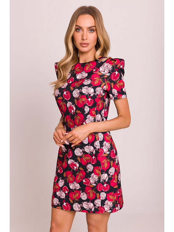 made of emotion Sukienka w kolorze czarno-różowym rozmiar: S