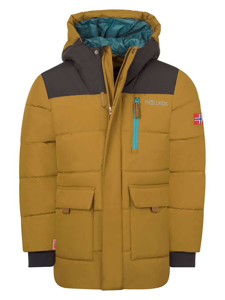 Trollkids Parka "Torsvag" w kolorze jasnobrązowym rozmiar: 116