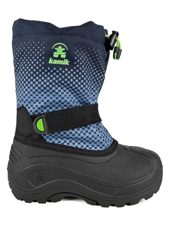 Kamik Kozaki zimowe "Slide" w kolorze niebiesko-czarnym rozmiar: 38