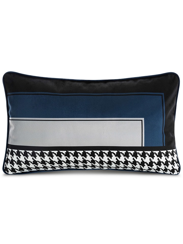 Eva Minge Poduszka "Eva" w kolorze niebiesko-białym rozmiar: 30x50 cm