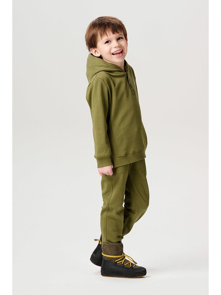 Noppies Spodnie dresowe "Haybes" w kolorze khaki rozmiar: 122