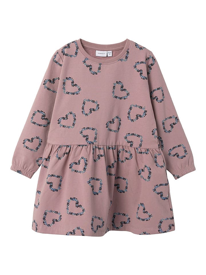 name it Sukienka w kolorze szaroróżowo-granatowym rozmiar: 110