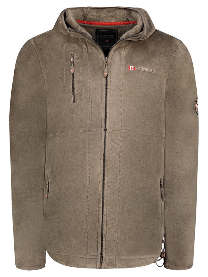 ANAPURNA Kurtka polarowa "Utah" w kolorze szarobrązowym rozmiar: M