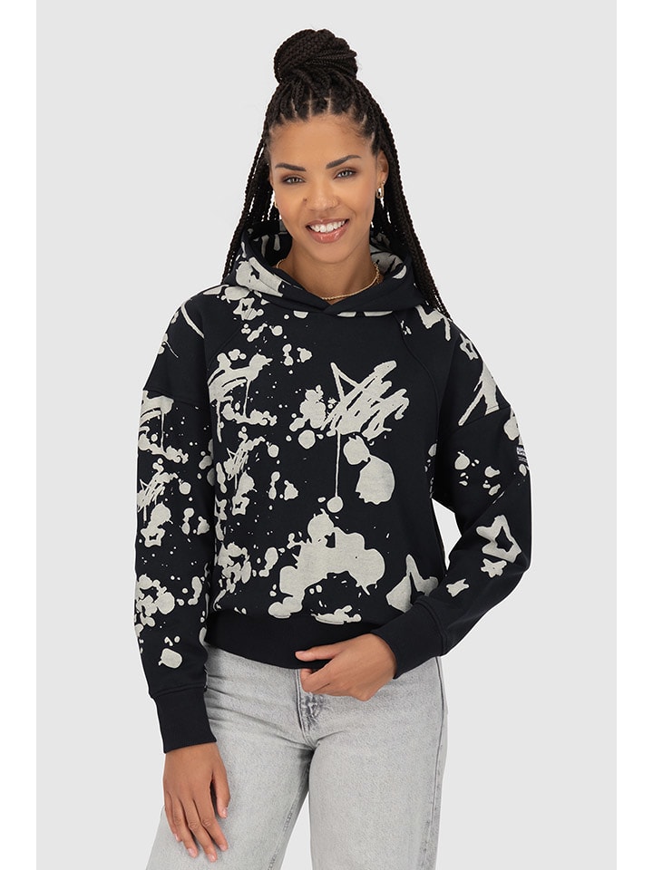 alife and kickin Bluza "Jessy" w kolorze czarno-białym rozmiar: XL