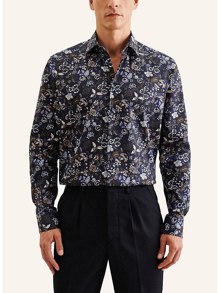 Seidensticker Koszula - Regular fit - w kolorze granatowym rozmiar: 39