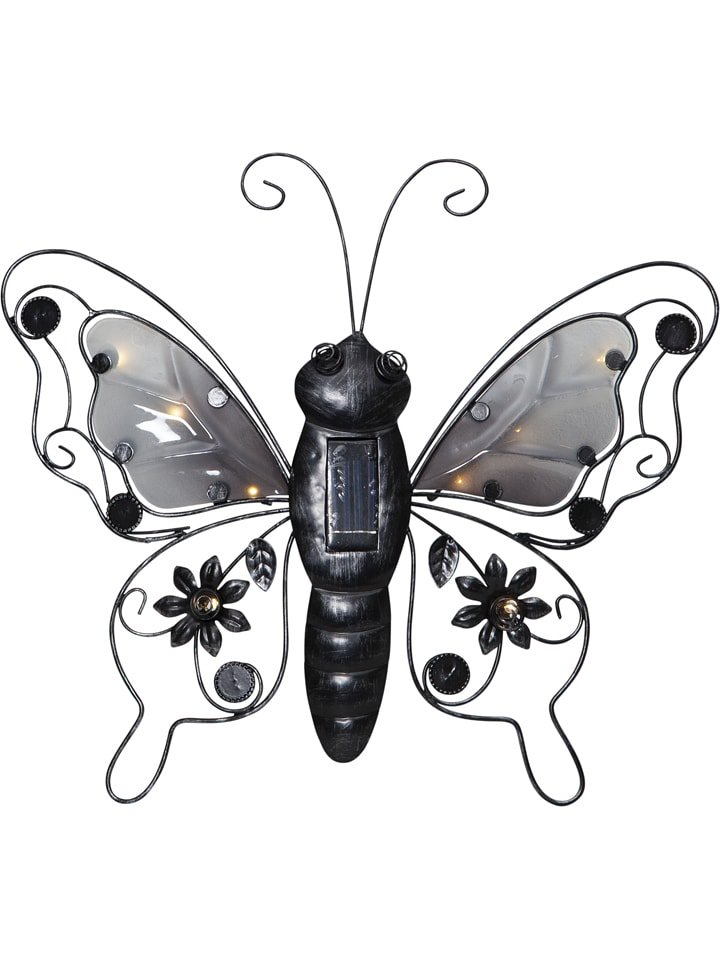 STAR Trading Solarna figurka LED w kolorze czarnym - (W) 34 cm rozmiar: onesize