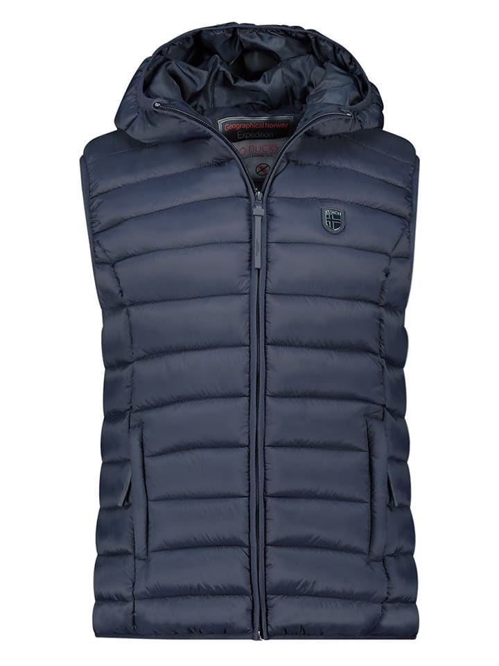 Geographical Norway Kamizelka pikowana "Vatikolor" w kolorze granatowym rozmiar: S