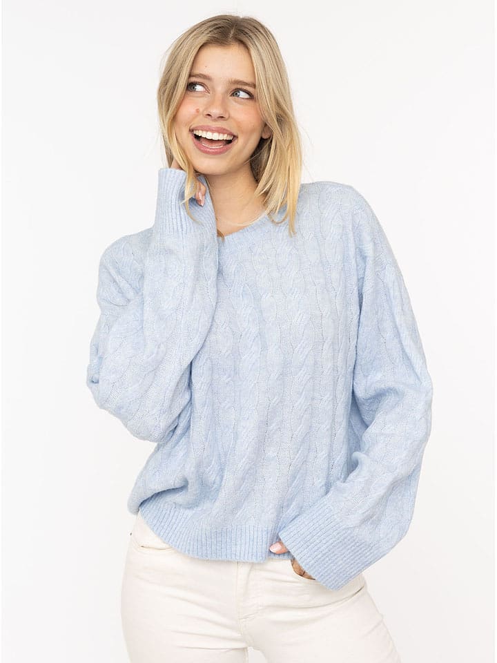 Zwillingsherz Sweter w kolorze błękitnym rozmiar: S