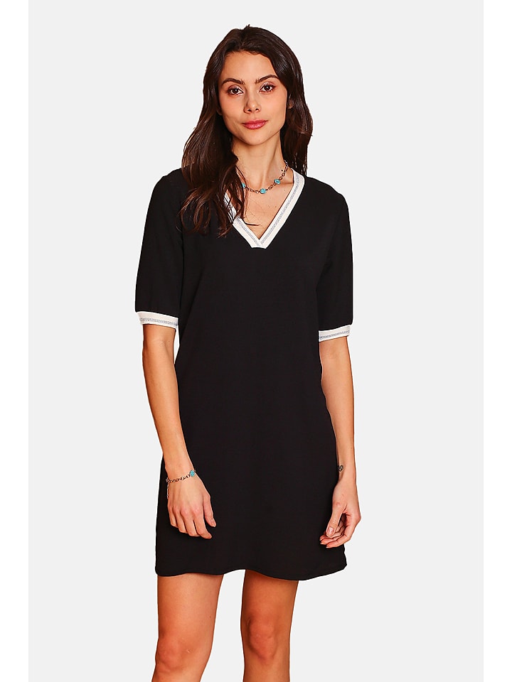 ASSUILI Sukienka w kolorze czarnym rozmiar: 40