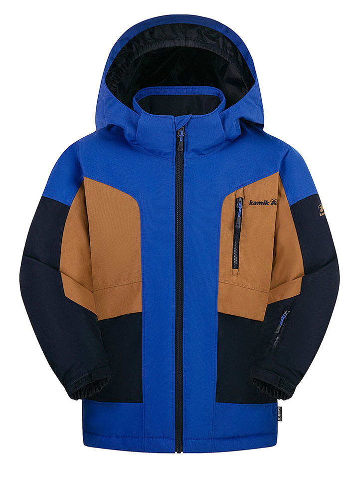 Kamik Kurtka zimowa "Meteor" w kolorze niebiesko-jasnobrązowym rozmiar: 140