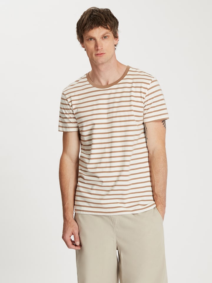 Cross Jeans Koszulka w kolorze beżowo-kremowym rozmiar: XL