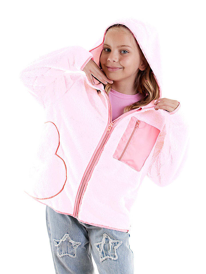 Denokids Kurtka polarowa w kolorze jasnoróżowym rozmiar: 146