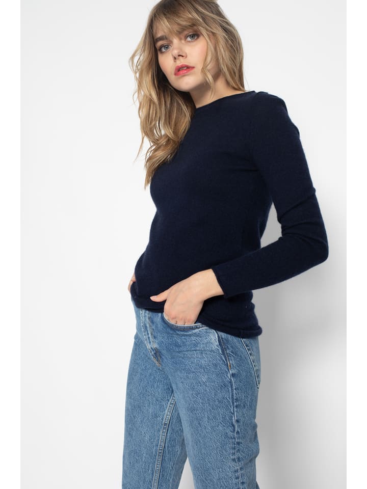 Perfect Cashmere Kaszmirowy sweter "Megan" w kolorze granatowym rozmiar: XL