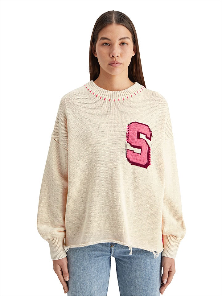 Scotch & Soda Sweter w kolorze beżowym rozmiar: S