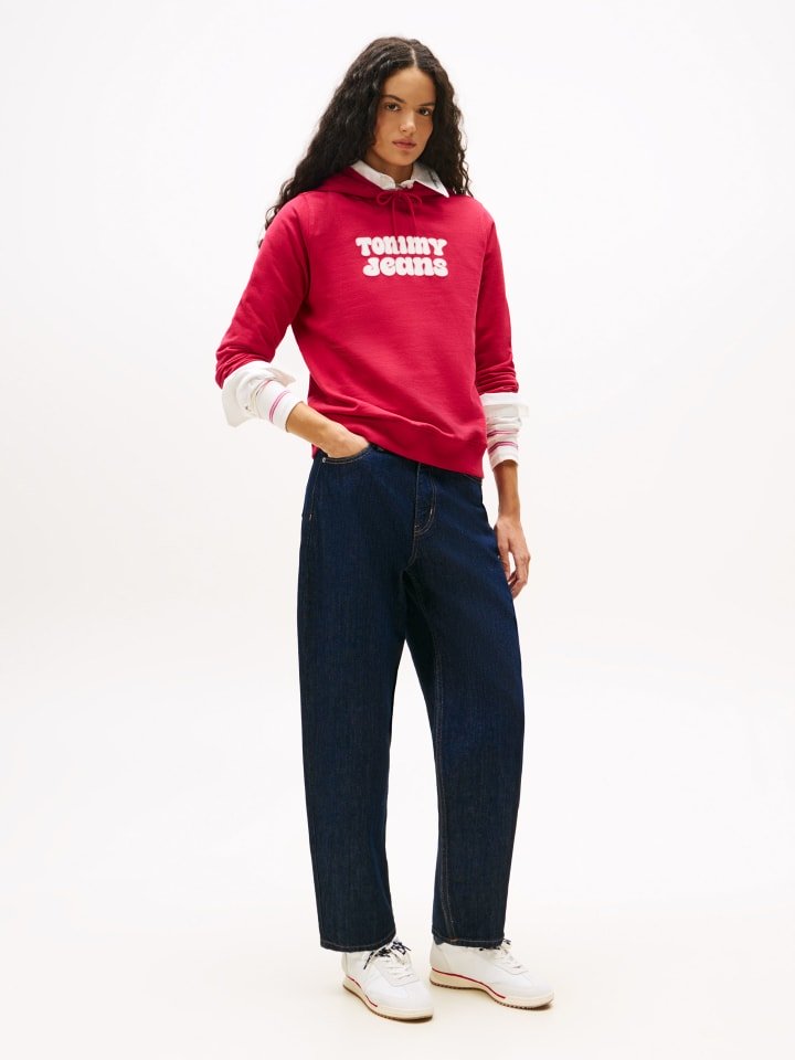 TOMMY JEANS Bluza w kolorze czerwonym rozmiar: M