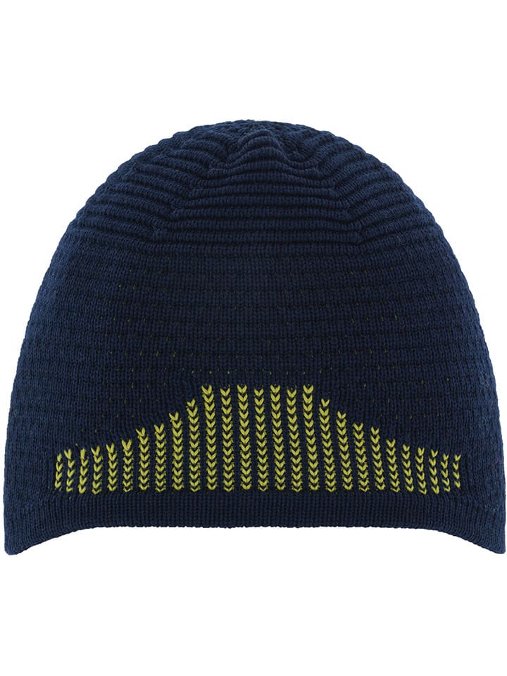 Eisbär Czapka beanie "Active Warm" w kolorze limonkowo-granatowym rozmiar: onesize