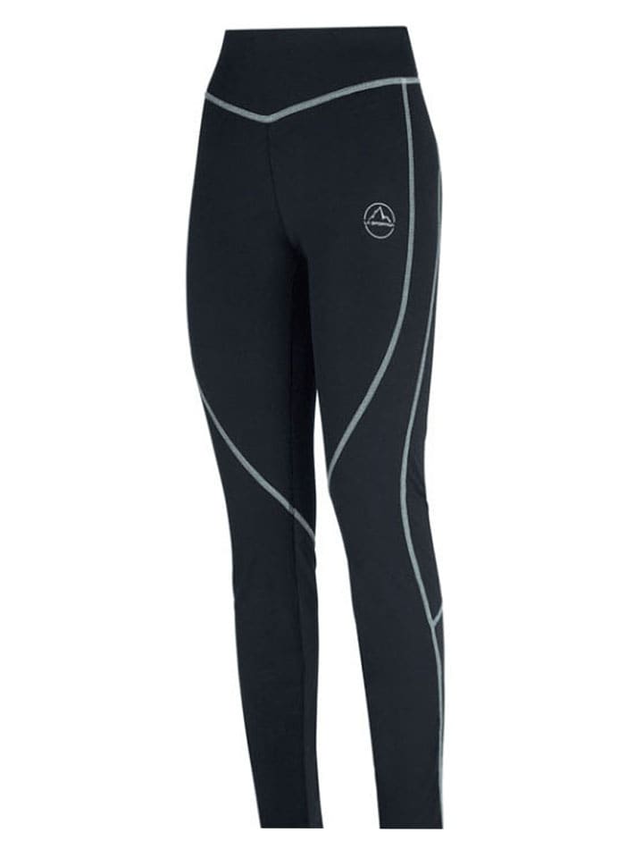 LA SPORTIVA Legginsy funkcyjne "Instant" w kolorze czarno-turkusowym rozmiar: XS