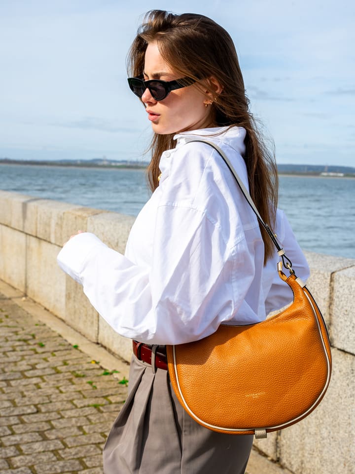 Victor & Hugo Paris Skórzana torebka "Dolce" w kolorze karmelowym - 28 x 22 x 8 cm rozmiar: onesize