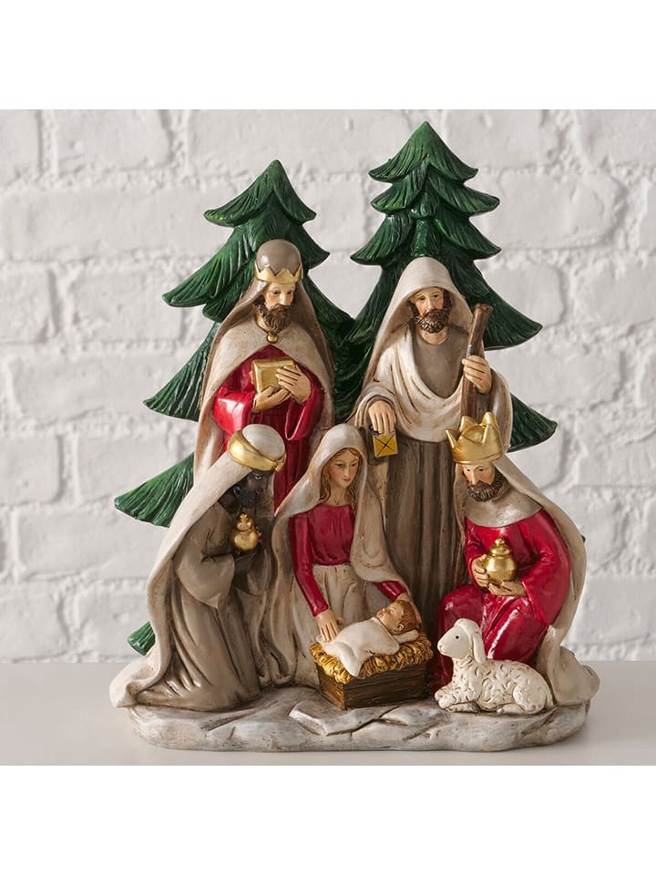 Boltze Żłóbek "Bethanio" w kolorze beżowo-zielonym - wys. 26 cm rozmiar: onesize