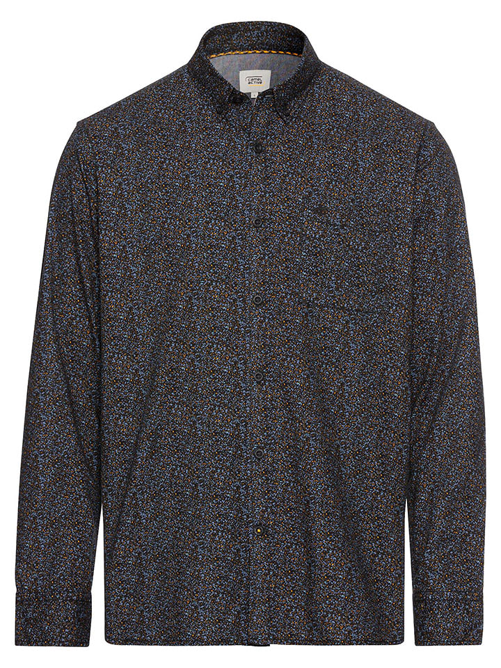 Camel Active Koszula w kolorze niebiesko-czarno-pomarańczowym rozmiar: 3XL