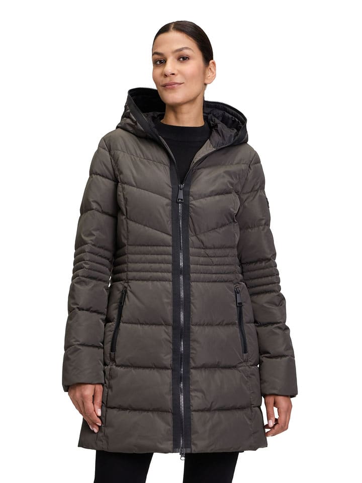 Betty Barclay Płaszcz pikowany w kolorze khaki rozmiar: 48