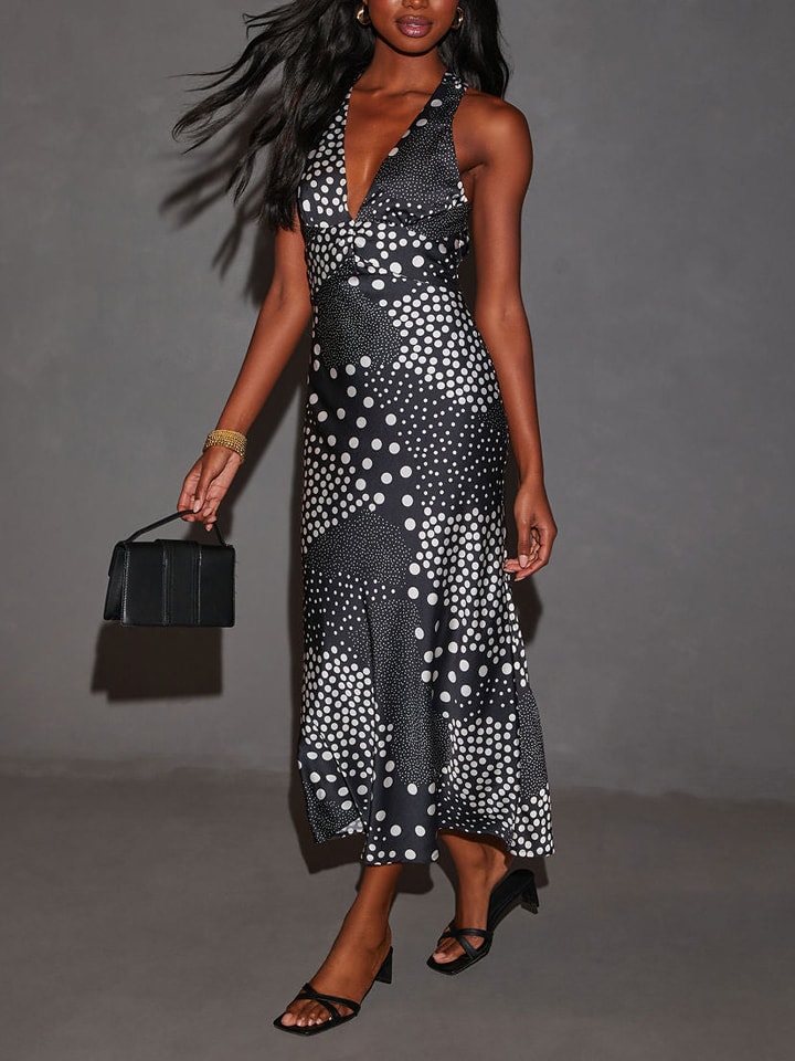 Milan Kiss Sukienka w kolorze czarno-białym rozmiar: XL