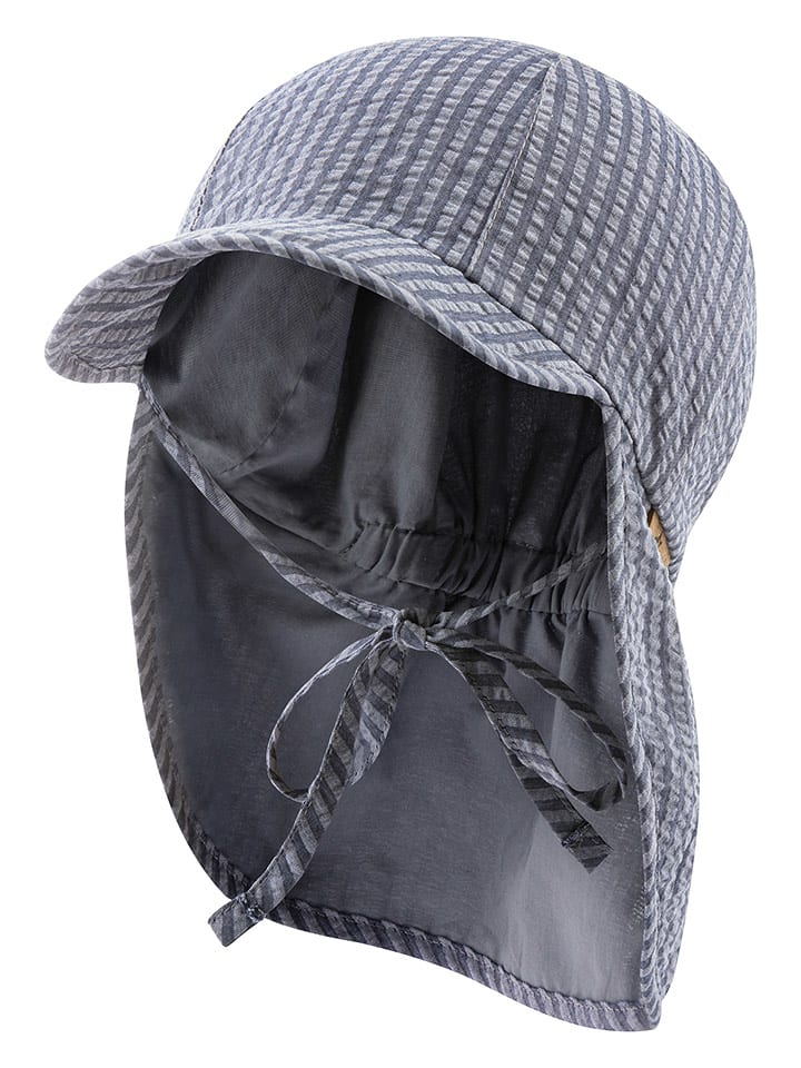 Sterntaler Czapka "Streifen" w kolorze granatowym z daszkiem rozmiar: 51 cm