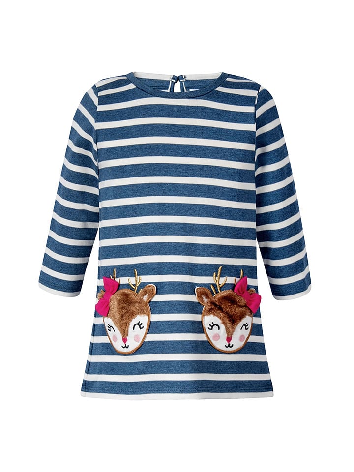 happy girls by Eisend Sukienka w kolorze niebiesko-białym rozmiar: 98