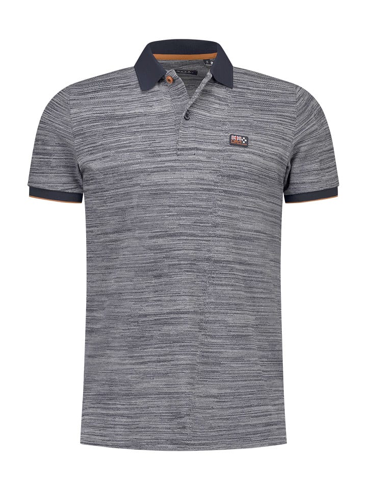 NEW ZEALAND AUCKLAND Koszulka polo w kolorze granatowo-szarym rozmiar: L