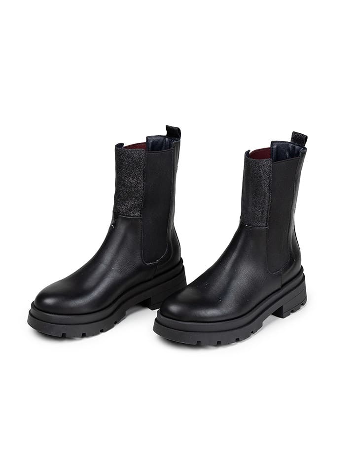 Anna Morellini Skórzane sztyblety "Marlorina" w kolorze czarnym rozmiar: 40