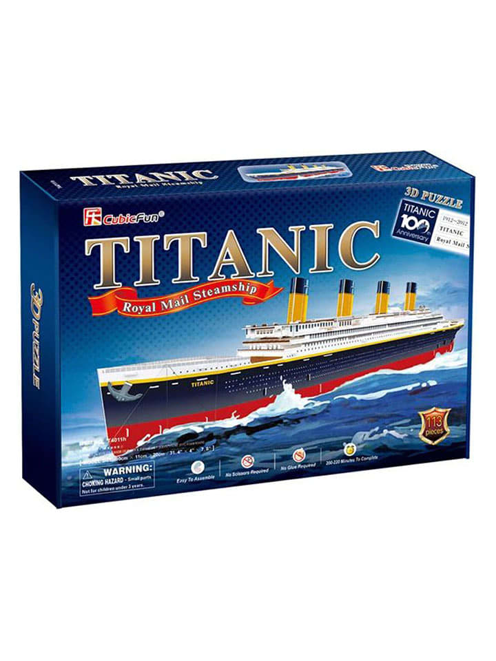 CubicFun 113-częściowe puzzle 3D "Titanic" - 8+ rozmiar: onesize