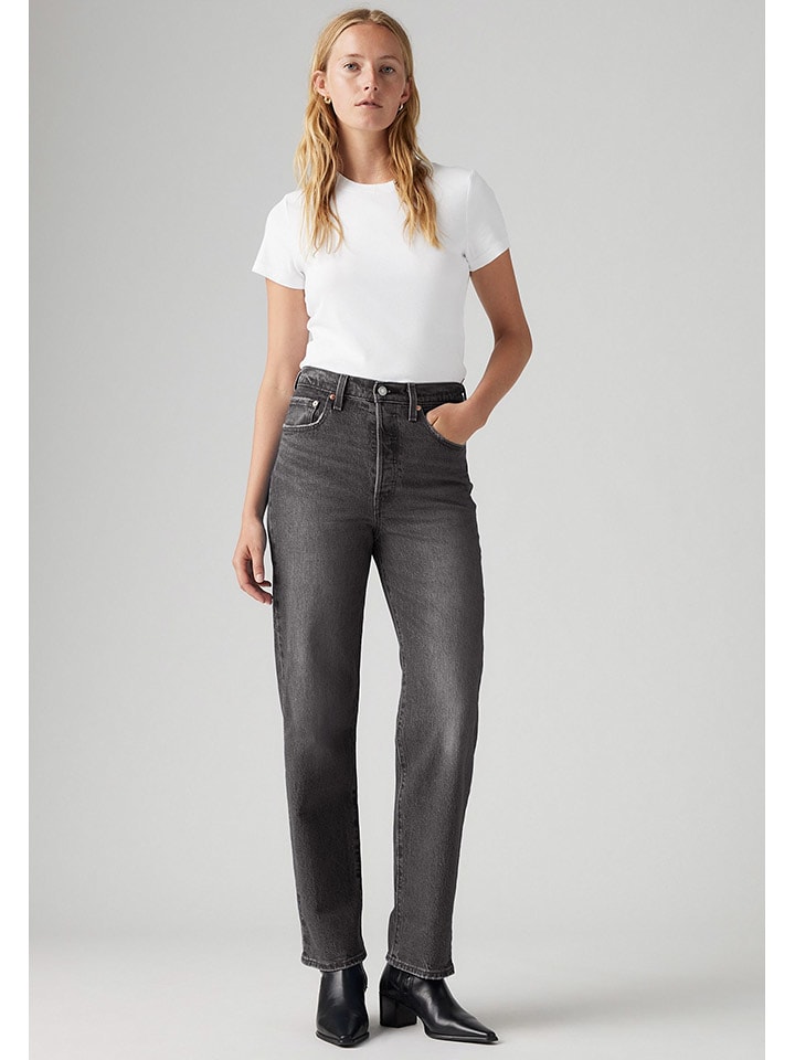 Levi's Dżinsy - Regular fit - w kolorze antracytowym rozmiar: W28/L27