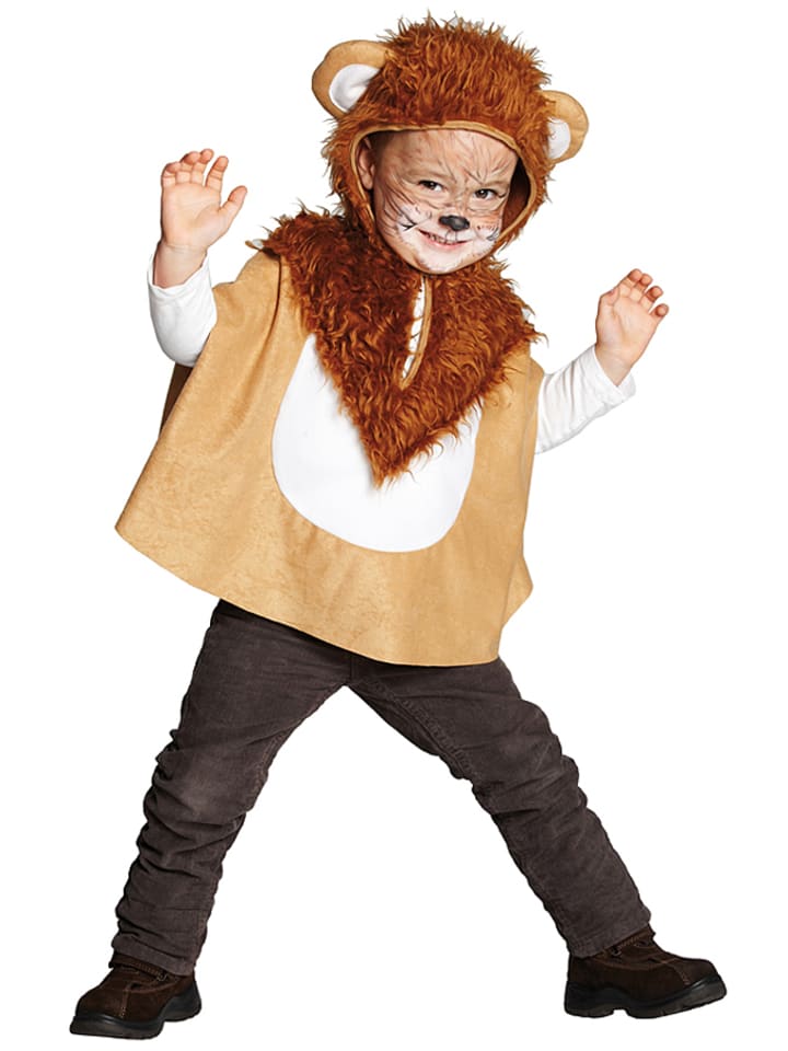 Party x People Peleryna kostiumowa w kolorze brązowo-beżowym rozmiar: 104